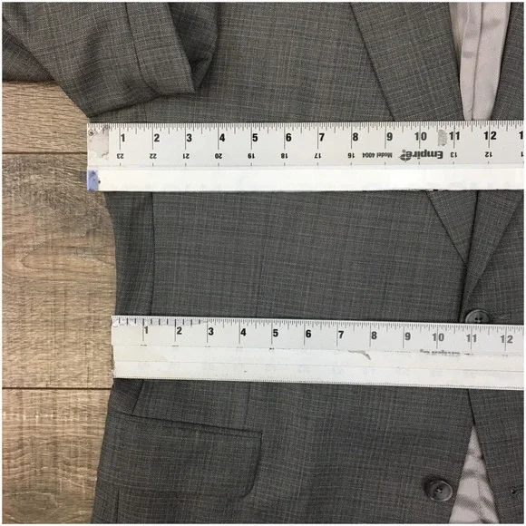 JACK‎ VICTOR Mens Blazer Sport Coat Casual Suit Jacket Size 44L Two Button Wool